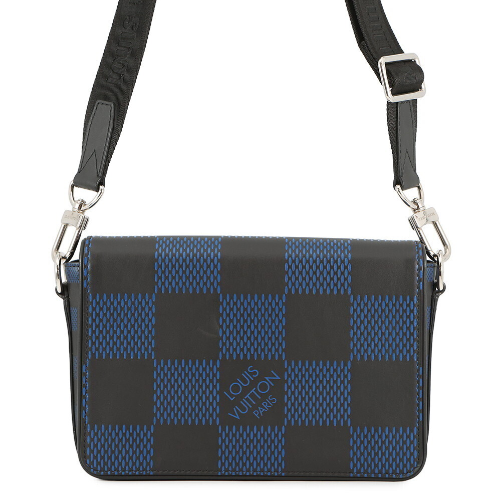 Louis Vuitton Damier Infini Black Studio Messenger Shoulder Bag Black